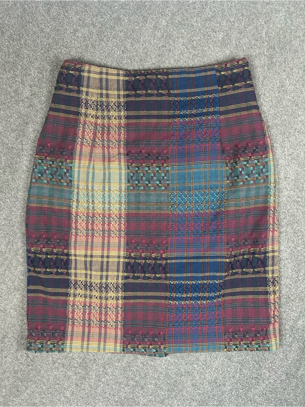 Kerri Kelsey Vintage 90’s Plaid Pencil Skirt